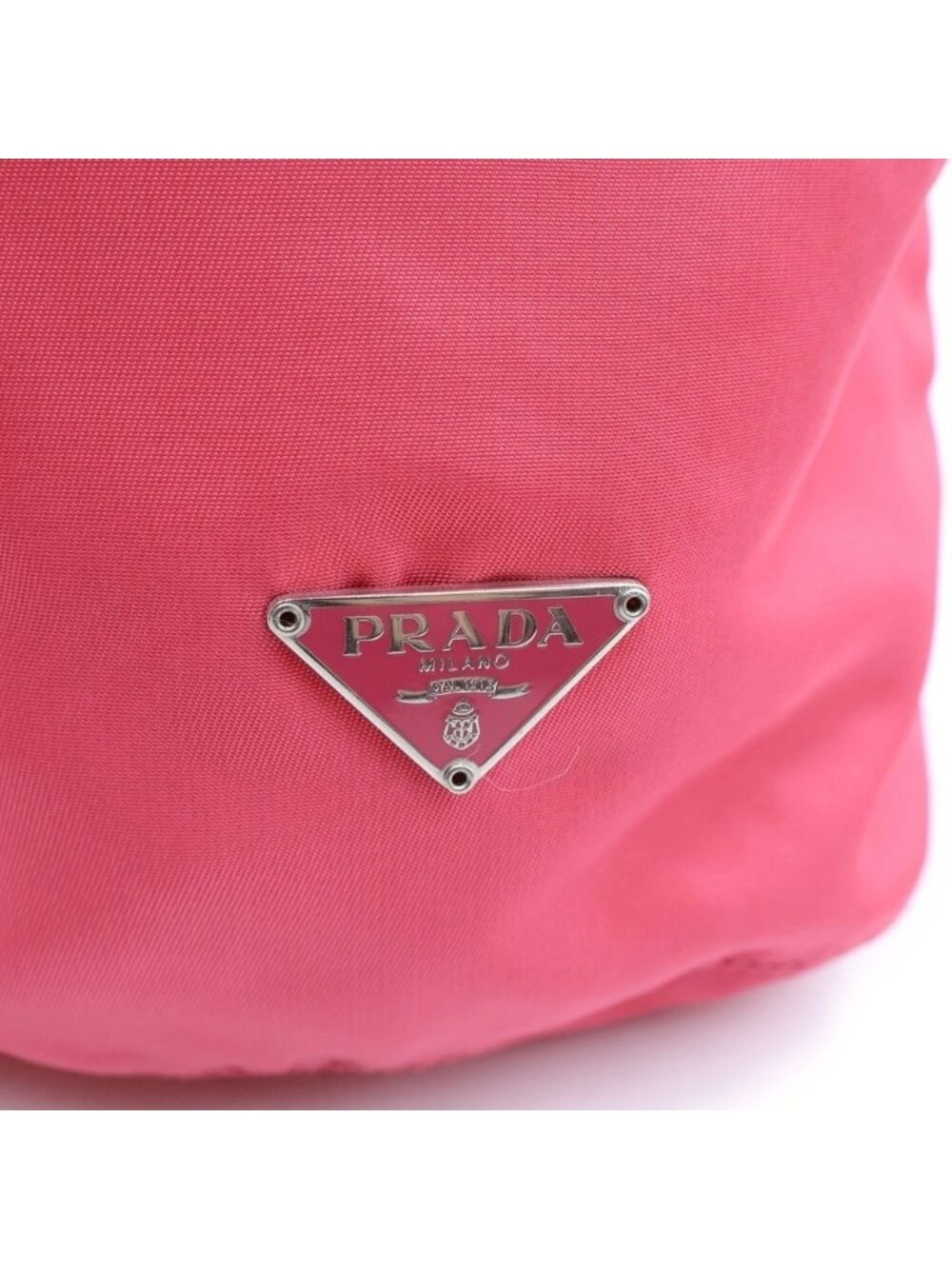 Prada Drawstring Pouch Pink Tessuto Card - Picture 6 of 9